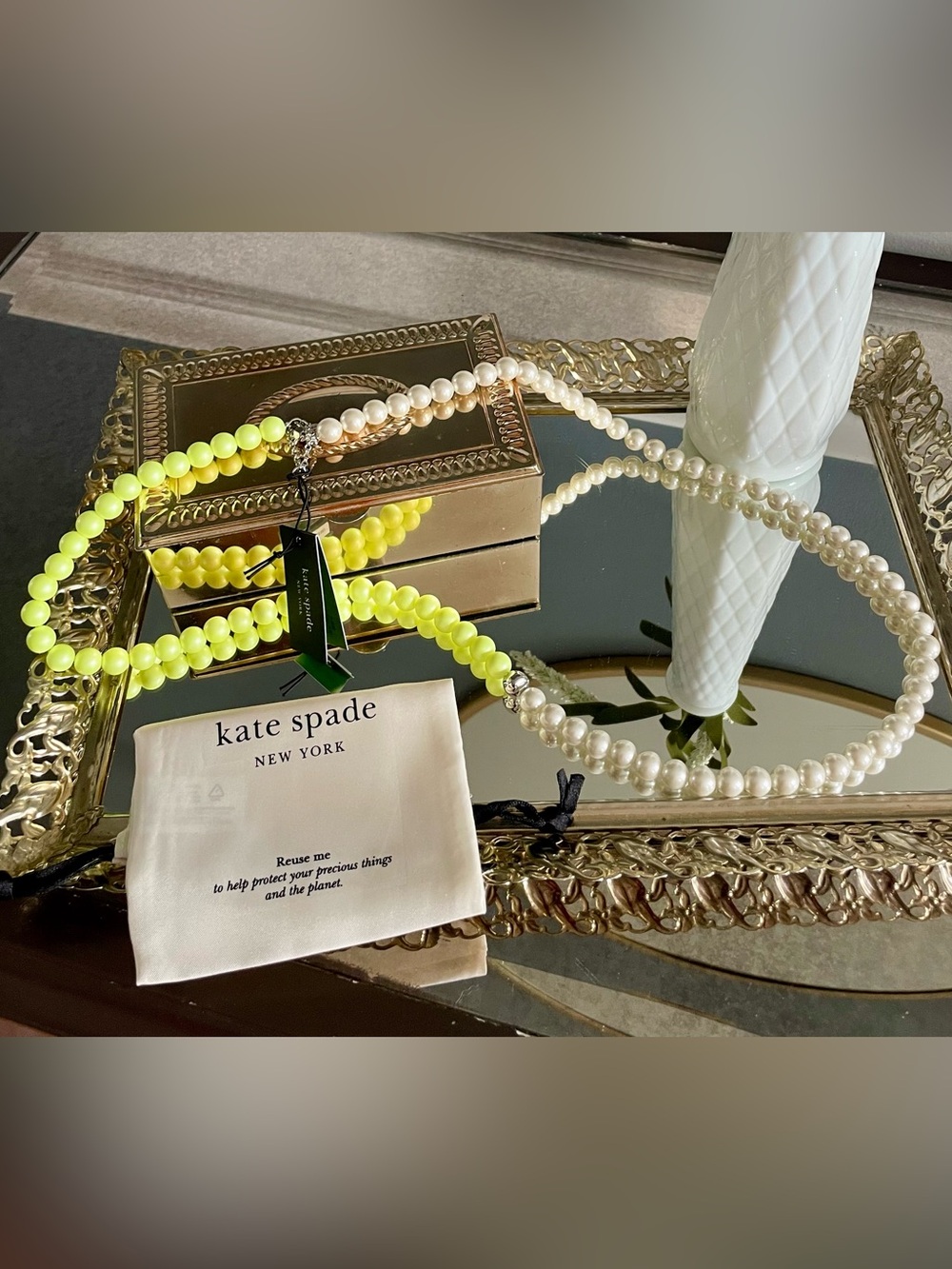 Kate Spade Pearlie Long Strand Necklace
